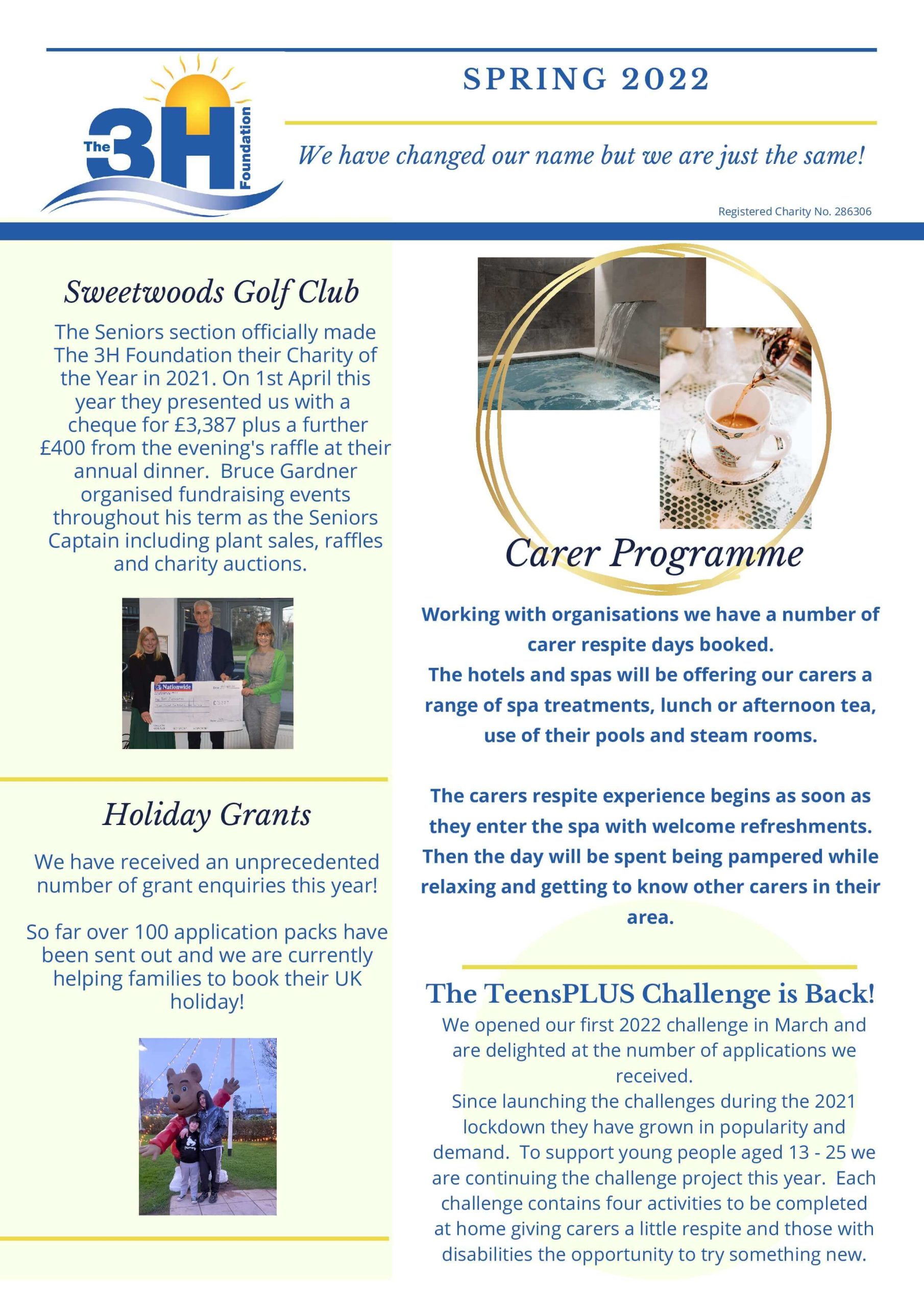 Spring 2022 newsletter page 1